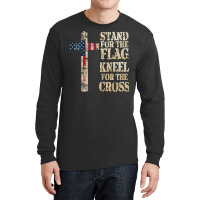 I Stand The Flag Kneel The Cross Us Long Sleeve Shirts | Artistshot