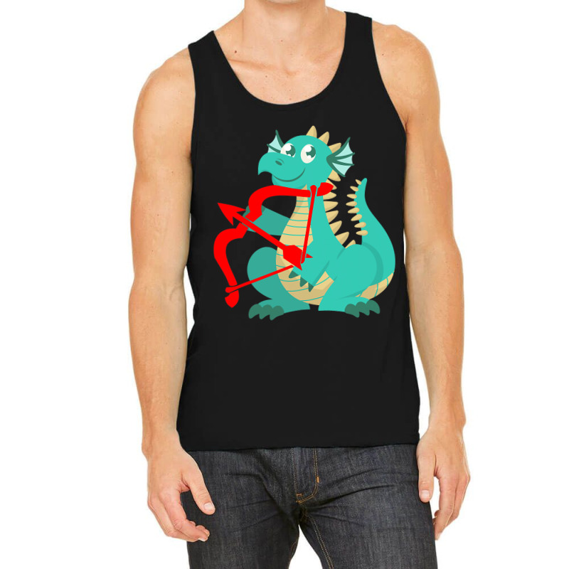 Valentines Day Dragon Red Cupid Bow Tank Top by AURRADILLARD | Artistshot