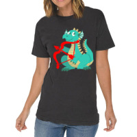 Valentines Day Dragon Red Cupid Bow Vintage T-shirt | Artistshot