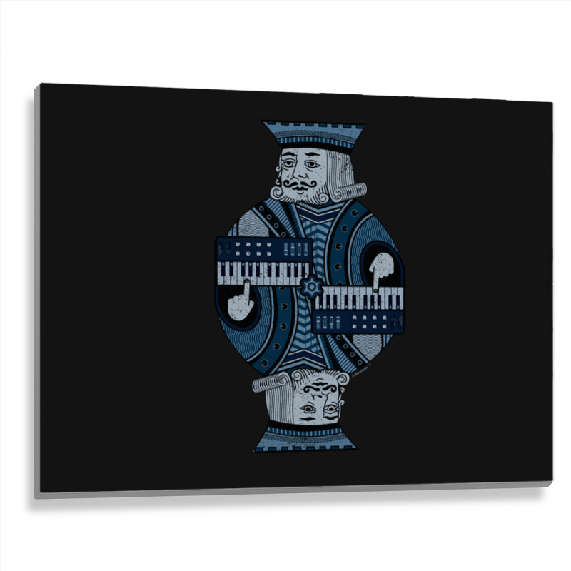 Synthesizer King Metal Print Horizontal | Artistshot