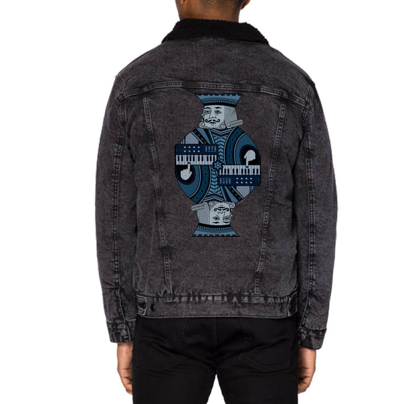 Synthesizer King Unisex Sherpa-lined Denim Jacket | Artistshot