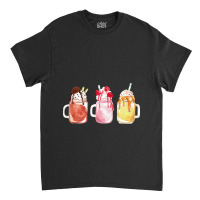 Chocolate Strawberry Vanilla Milkshake Classic T-shirt | Artistshot