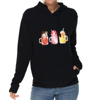 Chocolate Strawberry Vanilla Milkshake Lightweight Hoodie | Artistshot