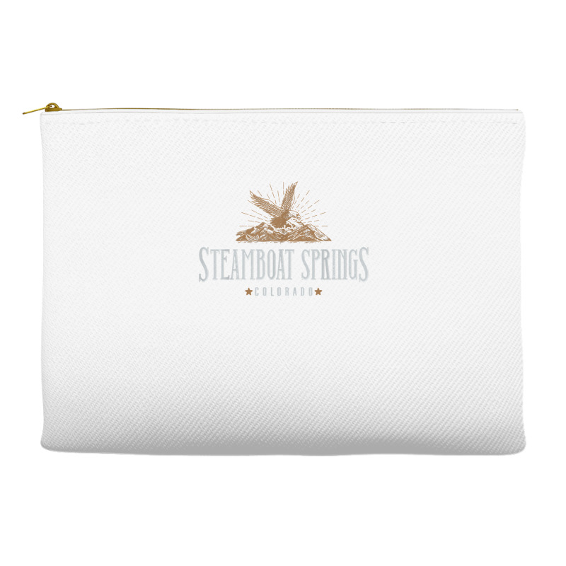 Steamboat Springs Mountains Colorado Hiking Outdoors Eagle T Shirt Accessory Pouches | Artistshot