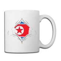 North Korea  Two Hands Ripping Revealing Flag Of North Korea Coffee Mug | Artistshot