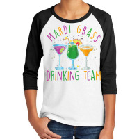 Mardi Gras Party Drinking Team Drunk Carnival Parade Costume T Shirt Youth 3/4 Sleeve | Artistshot