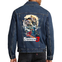 Times Of Xenoblade Men Denim Jacket | Artistshot