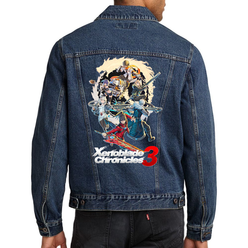 Times Of Xenoblade Men Denim Jacket | Artistshot