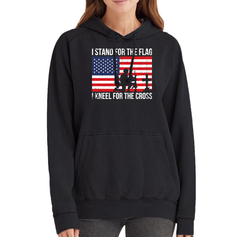 I Stand The Flag Proud Military Meme Vintage Hoodie by AdeArt | Artistshot