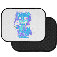 Funny Weed Smoking Teddy Bear 420 Drip Marijuana Lover T Shirt Rear Car Mat | Artistshot