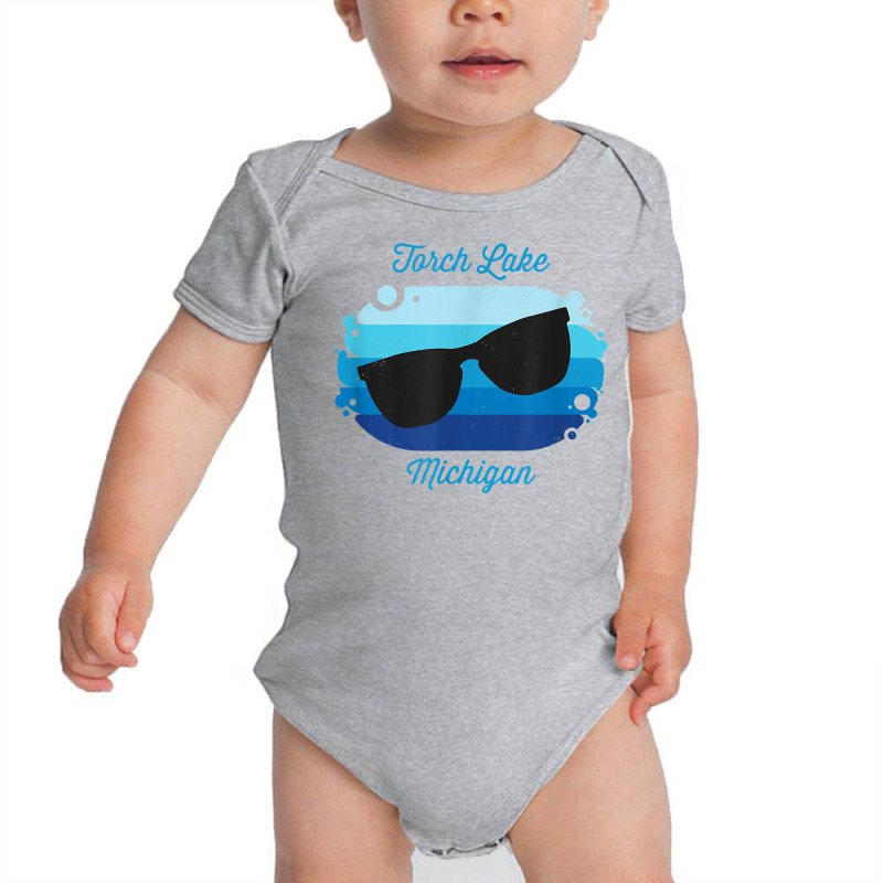 Torch Lake Michigan Souvenir Graphic T Shirt Baby Bodysuit | Artistshot