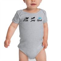 Run Jump Splash  Dock Diving  Dog Lover T Shirt Baby Bodysuit | Artistshot