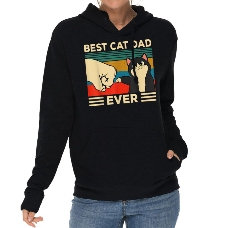 Best Cat Dad Ever Shirt T Shirt Lightweight Hoodie | Artistshot