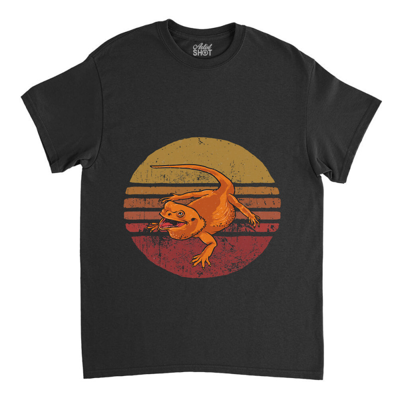 Vintage Bearded Dragon Retro Style Bearded Lover Classic T-shirt by AURRADILLARD | Artistshot