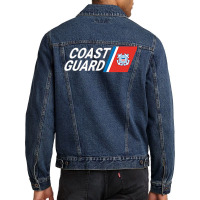 Us United States Coast Guard Armed Forces Defense Rescue T Shirt Men Denim Jacket | Artistshot