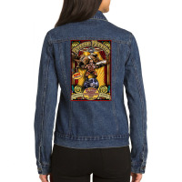 The Strongman Sideshow Poster Ladies Denim Jacket | Artistshot