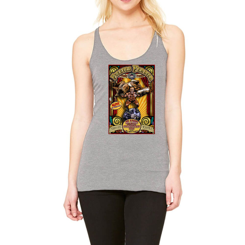 The Strongman Sideshow Poster Racerback Tank by gavadefofanga | Artistshot