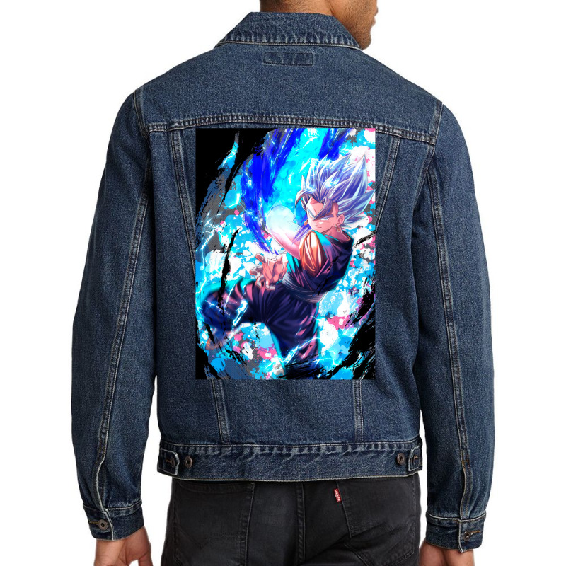 Saiyan God Men Denim Jacket by rakhamaddixm | Artistshot