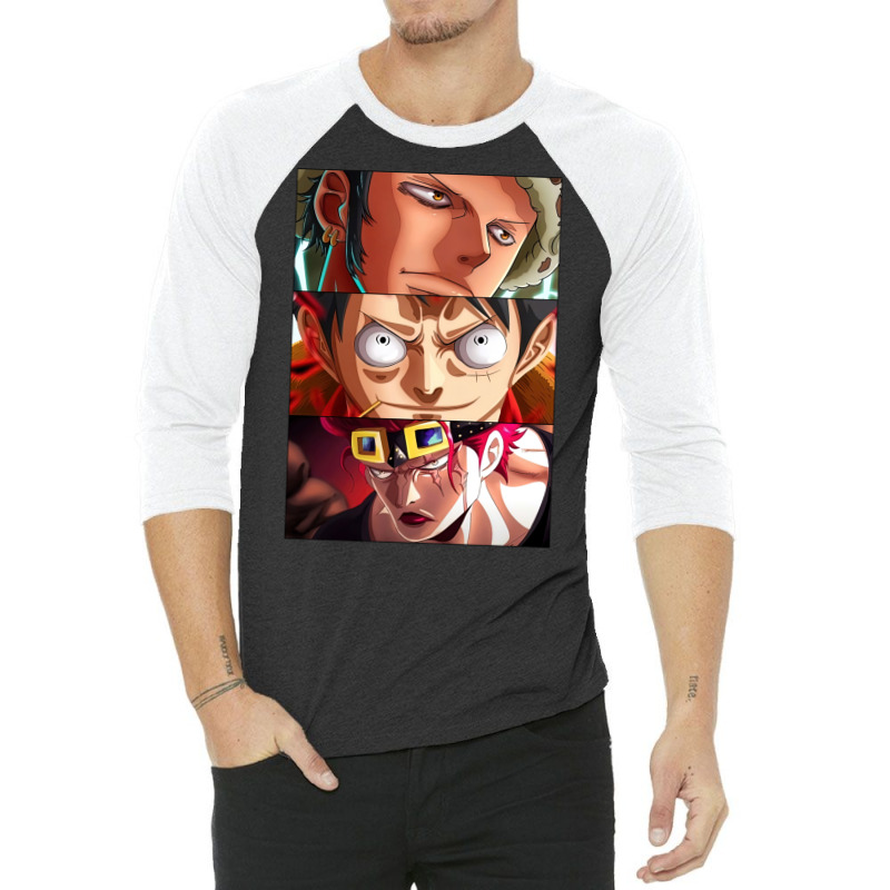 Op Worst Generation Law Luffy Kid 3/4 Sleeve Shirt | Artistshot