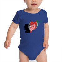 Afghanistan Map Flag Drawing Line Art Baby Bodysuit | Artistshot