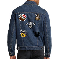 Viking Stickers Men Denim Jacket | Artistshot