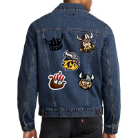 Viking Stickers 1 Men Denim Jacket | Artistshot