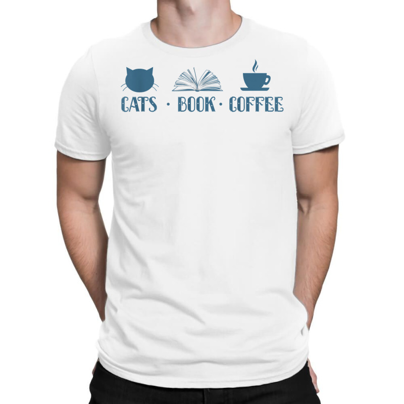 Cats Book Coffee Reading T Shirt T-shirt | Artistshot