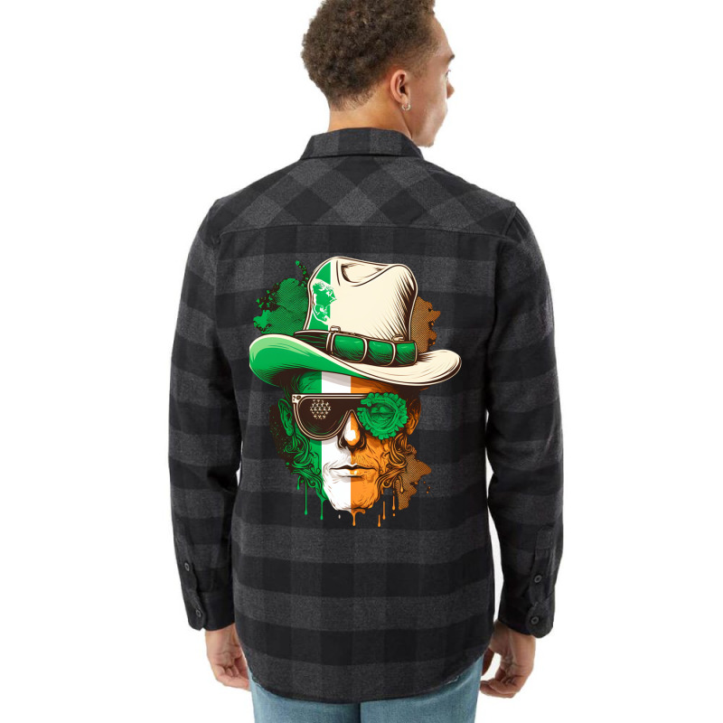 Shamrock St.patrick's Day.irish Men Culture Ireland America Flag Flannel Shirt by rakhamaddixm | Artistshot