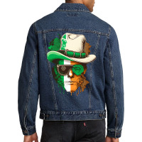 Shamrock St.patrick's Day.irish Men Culture Ireland America Flag Men Denim Jacket | Artistshot