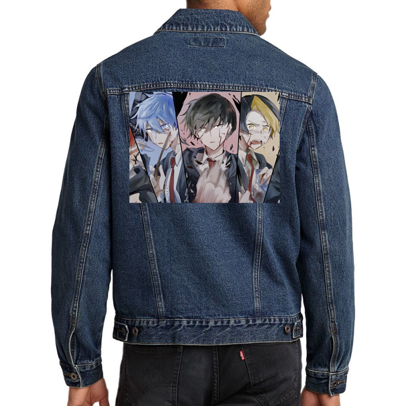 Mashle Students Men Denim Jacket by pantesqubeei | Artistshot