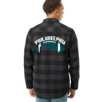 Philadelphia Football Vintage Philly City Retro American Football Ball Flannel Shirt | Artistshot