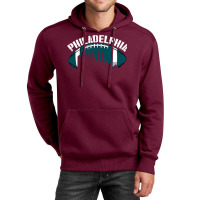 Philadelphia Football Vintage Philly City Retro American Football Ball Unisex Hoodie | Artistshot