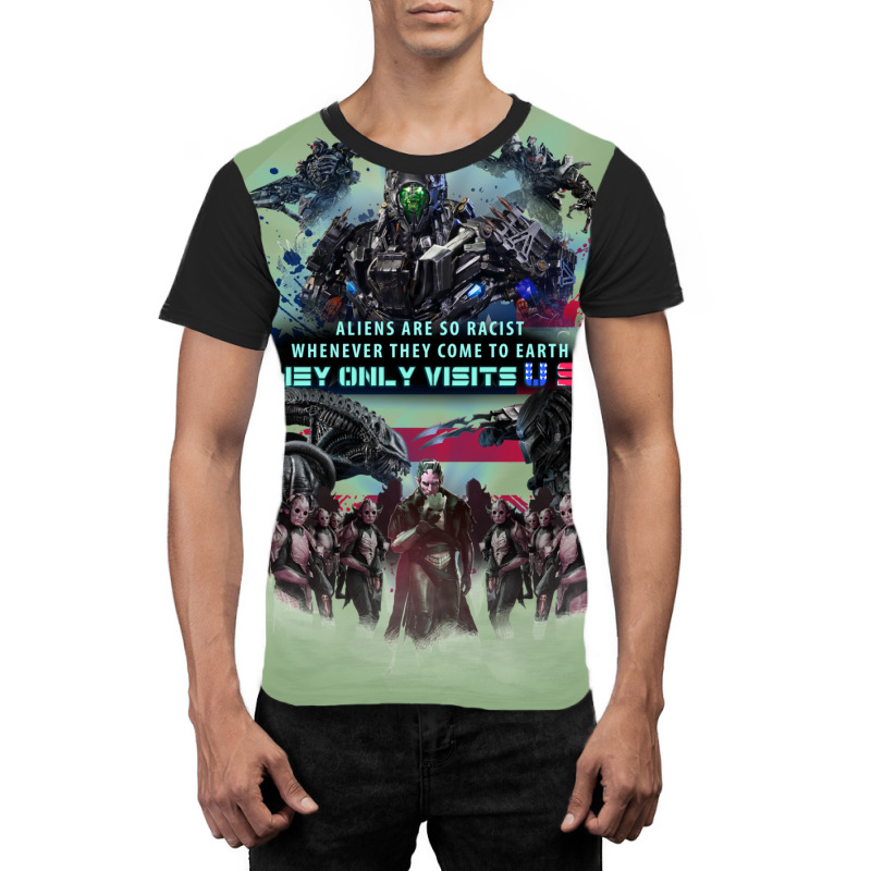 Racist Aliens Graphic T-shirt | Artistshot