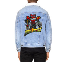 Megazord White 1 Unisex Sherpa-lined Denim Jacket | Artistshot