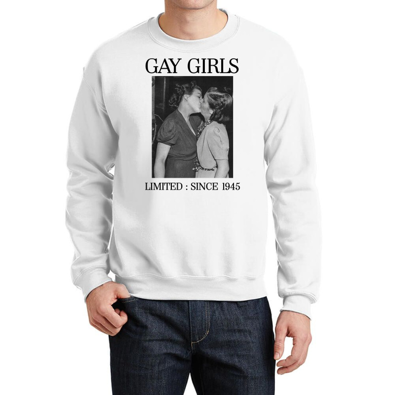 Vintage Gay Girls Design 1 Crewneck Sweatshirt | Artistshot