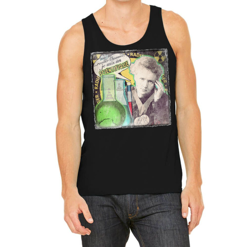 Popular Science M. Curie (french) Distressed Tank Top | Artistshot