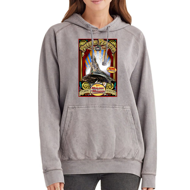 Merlena The Mermaid Sideshow Poster Vintage Hoodie by pantesqubeei | Artistshot