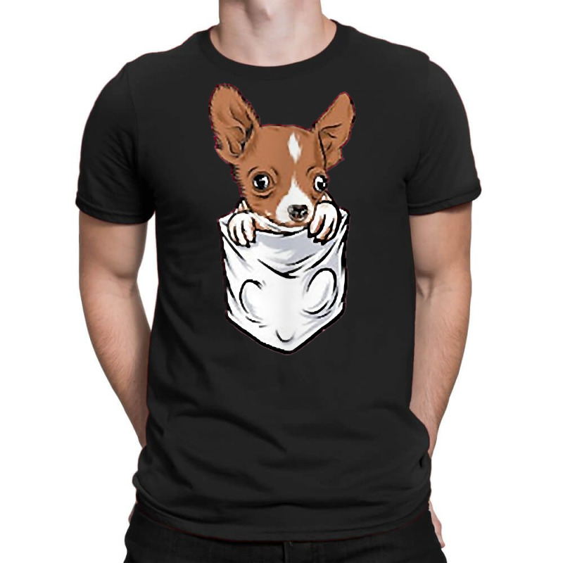 Chihuahua Dog In Pocket Funny Chihuahua T Shirt T-shirt | Artistshot