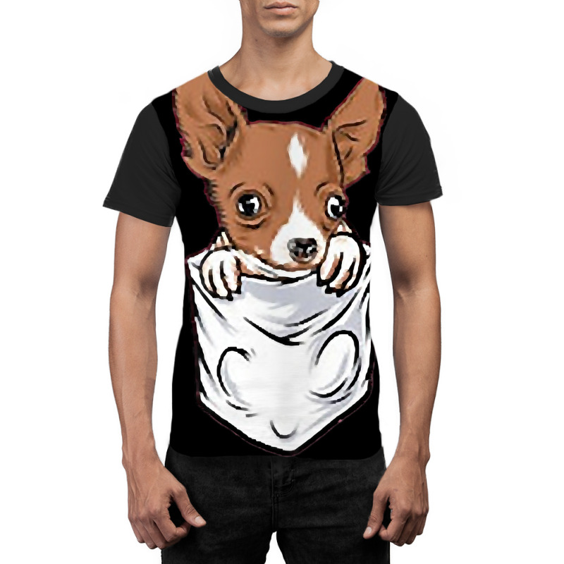 Chihuahua Dog In Pocket Funny Chihuahua T Shirt Graphic T-shirt | Artistshot