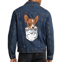 Chihuahua Dog In Pocket Funny Chihuahua T Shirt Men Denim Jacket | Artistshot