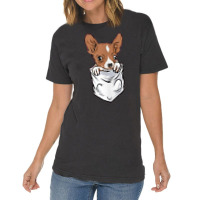 Chihuahua Dog In Pocket Funny Chihuahua T Shirt Vintage T-shirt | Artistshot