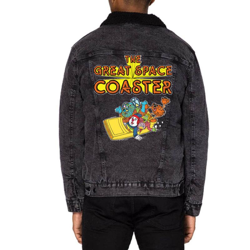 The Great Space Coaster T Shirt Unisex Sherpa-Lined Denim Jacket by gbenamurakuw | Artistshot