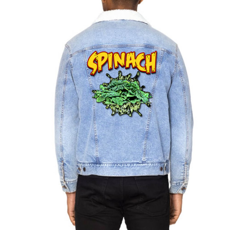 Spinach Unisex Sherpa-Lined Denim Jacket by rakhamaddixm | Artistshot