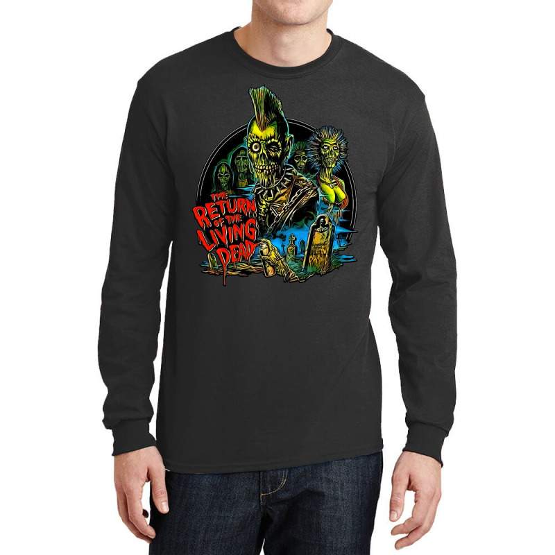 Return Of The Living Dead Tarman Poster Art Long Sleeve Shirts | Artistshot