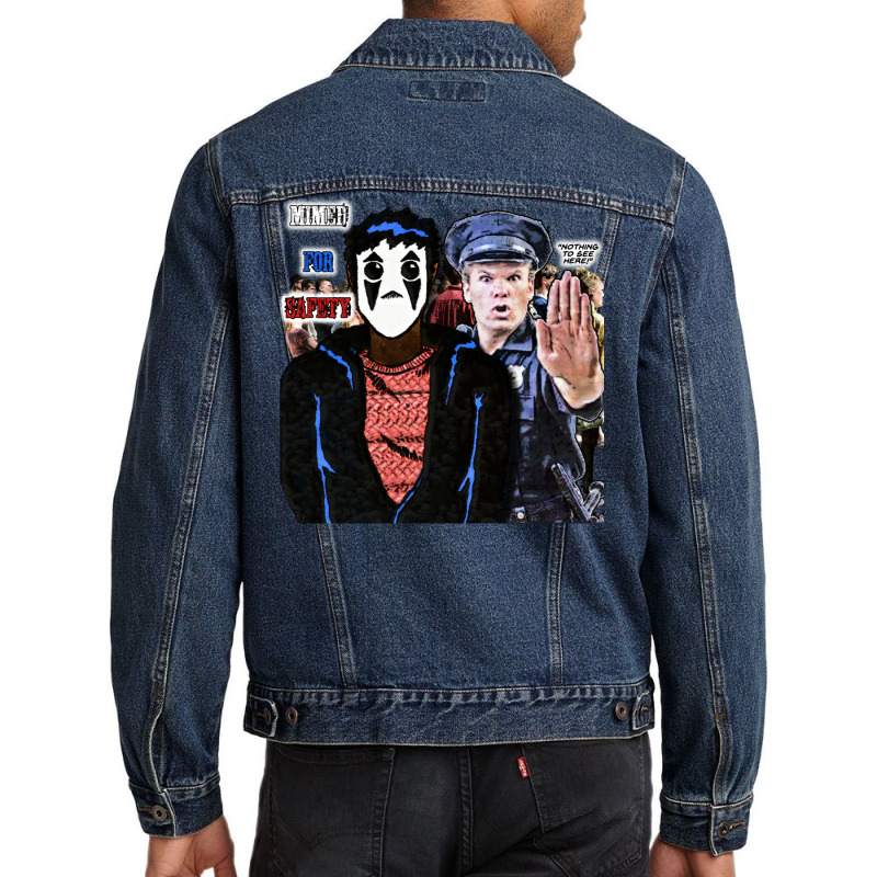 Mimed For Safety Men Denim Jacket by pantesqubeei | Artistshot