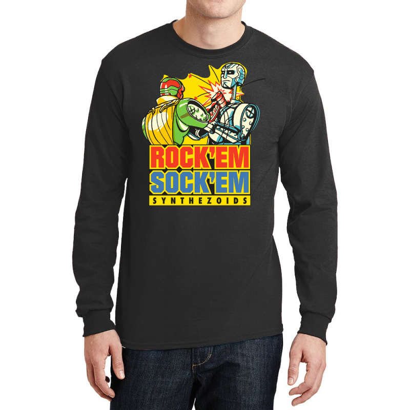 Rock'em Sock'em Synthezoids Long Sleeve Shirts | Artistshot