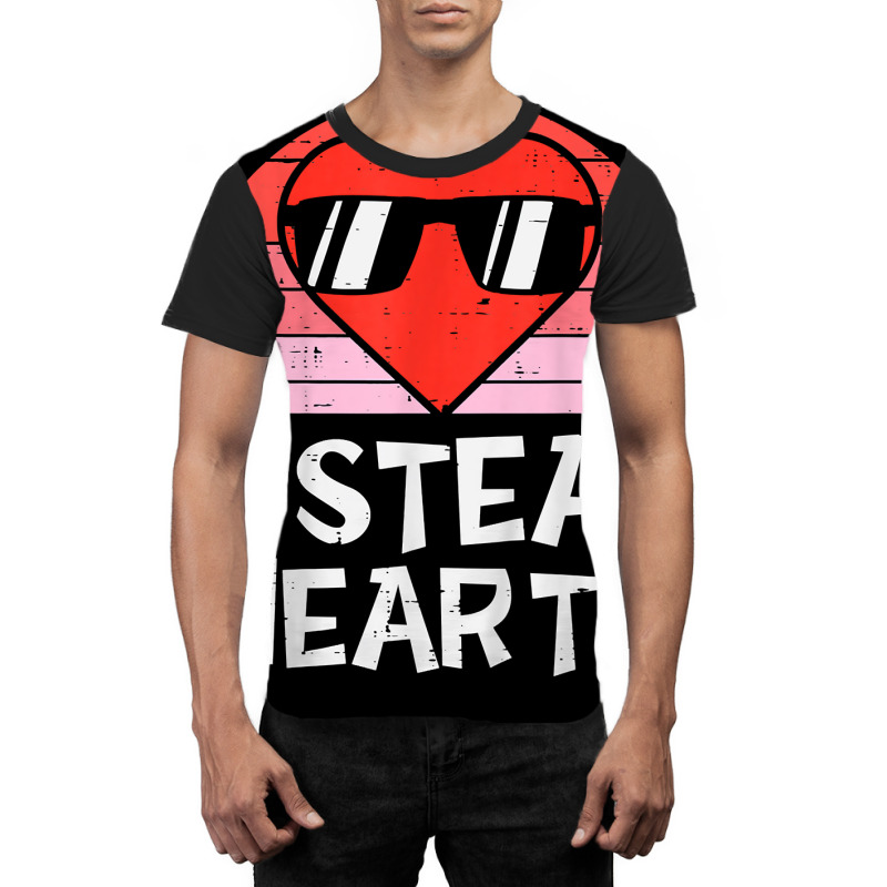 Kids I Steal Hearts Retro Toddler Baby Boys Valentines Day T Shirt Graphic T-shirt | Artistshot