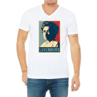 Rosa Luxemburg 1 V-neck Tee | Artistshot