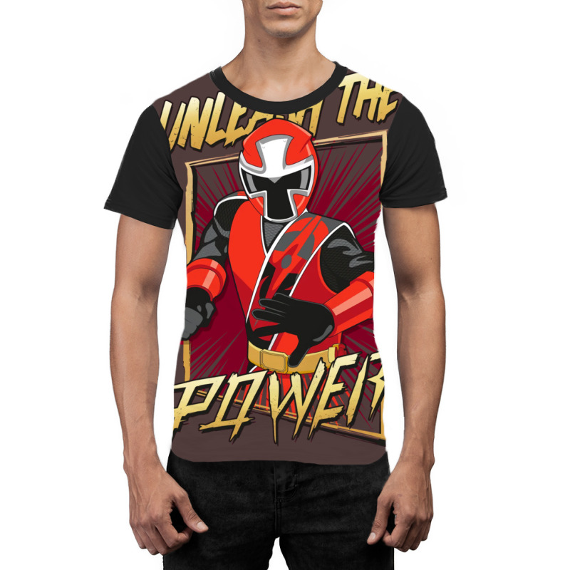 Red Ranger Unleashed Graphic T-shirt | Artistshot