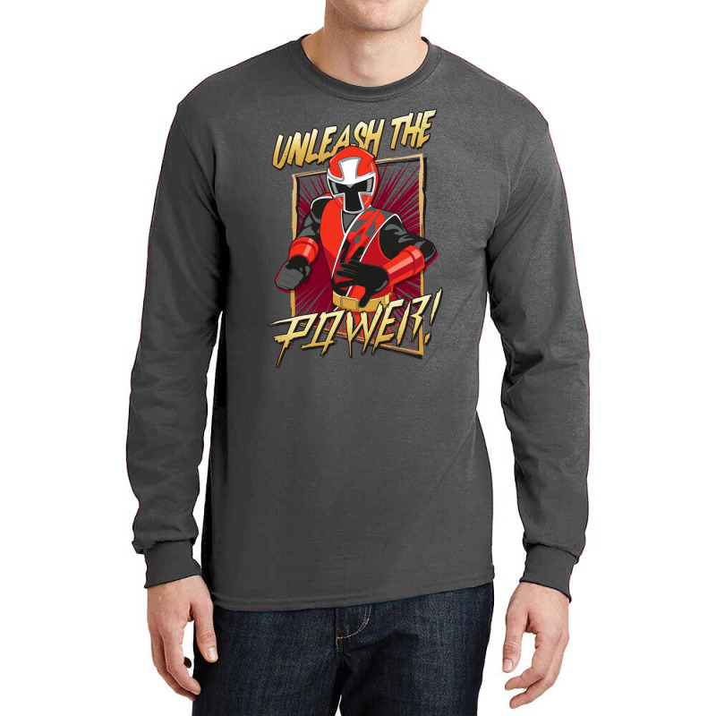 Red Ranger Unleashed Long Sleeve Shirts | Artistshot